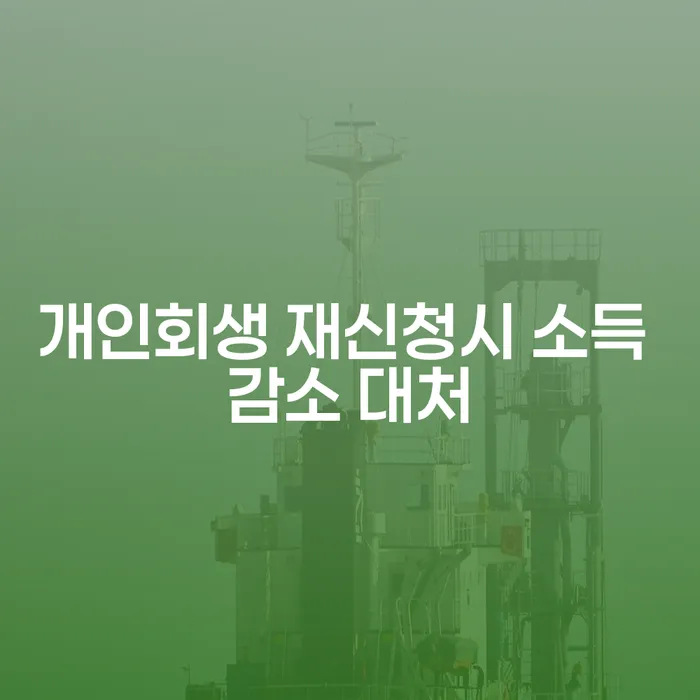 개인회생 재신청 시 소득 감소에 어떻게 대처해야 할까요?