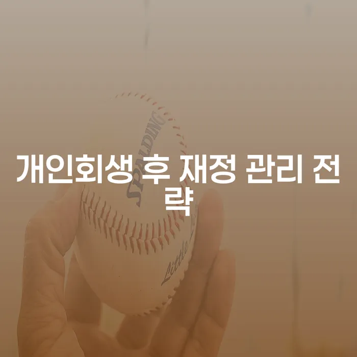 개인회생 후 재정 관리 전략: 어떻게 시작해야 할까요?